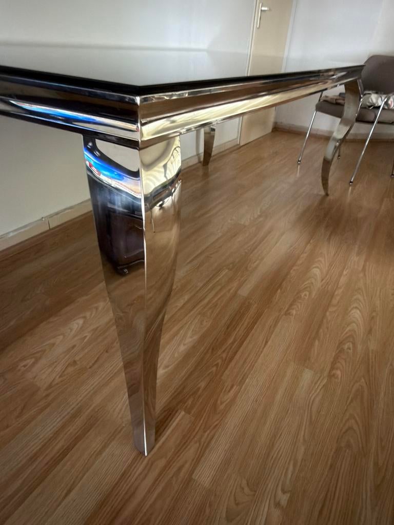 Eettafel modern barok 200 cm, Huis en Inrichting, Tafels | Eettafels, Zo goed als nieuw, Rond, Ophalen