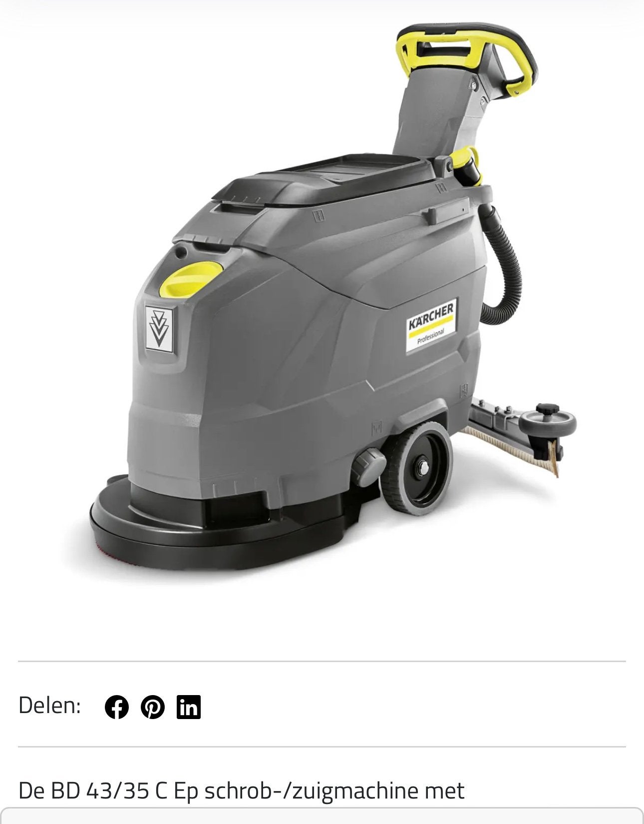 Poetsmachine Karcher, Ophalen, Zo goed als nieuw