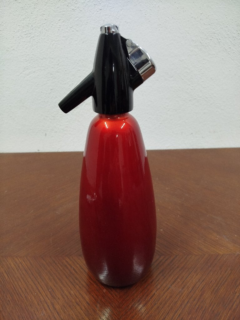 Mooie vintage jaren’60/’70 B.O.C. Sparklets Red Soda Sifon, Ophalen of Verzenden, Metaal, Rood, Overige merken
