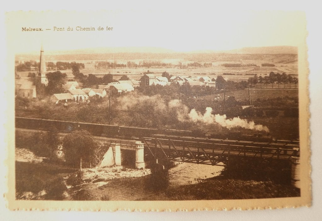 carte postale Melreux pont du chemin de fer, Enlèvement ou Envoi