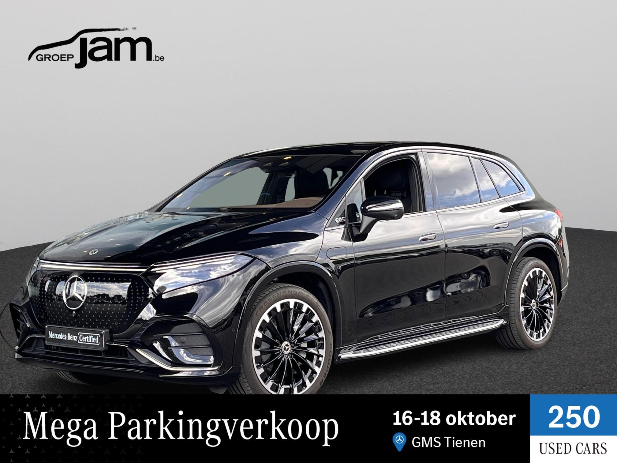 Mercedes-Benz EQS SUV 500 4MATIC AMG Line (automatique), Autos, 1800 kg, 4 portes, 330 kW, Noir