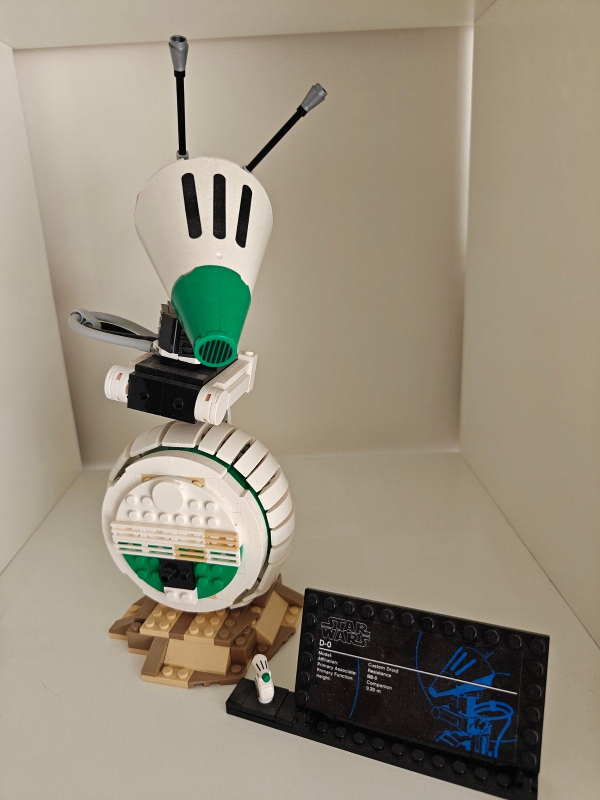 Lego Star Wars D-0 droid (opgebouwd incl handleiding), Kinderen en Baby's, Speelgoed | Duplo en Lego, Gebruikt, Star Wars, Lego