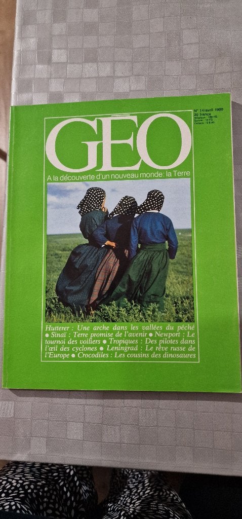 Magazine Geo 1980, Enlèvement, Comme neuf, Autres types