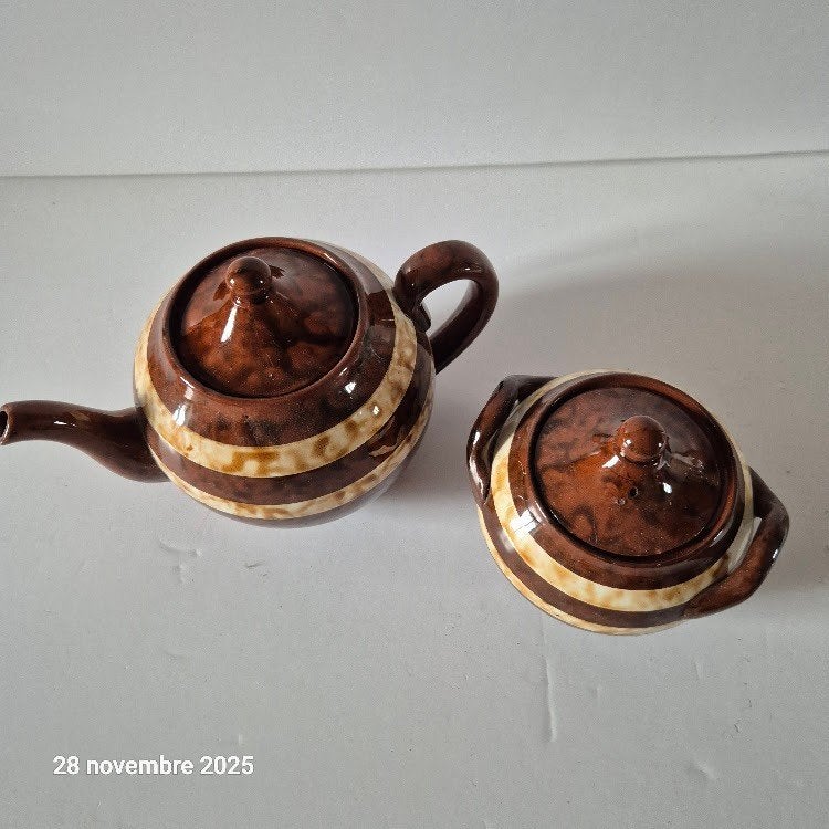 Théière, cafetière, modèle MARY de Sarreguemines, Envoi