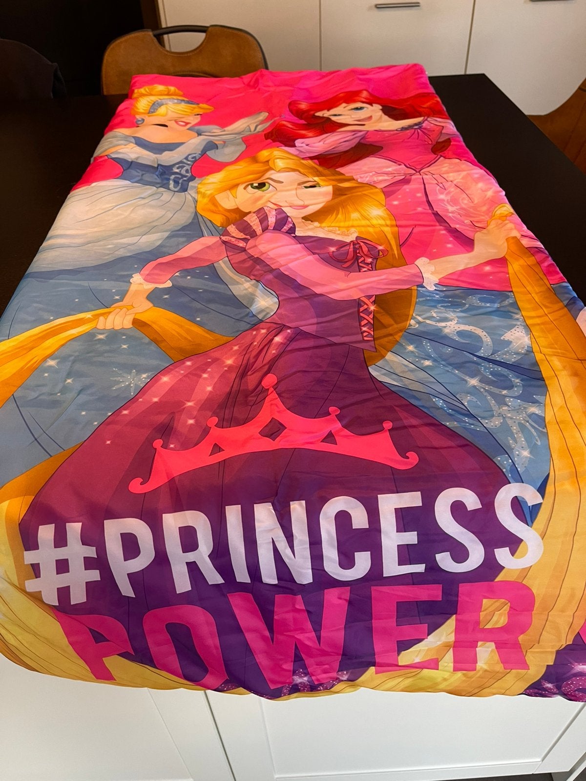 Disney Princess Slaapzak - 65x150cm #PRINCESSPOWER, Caravans en Kamperen, Slaapzakken, Ophalen, Zo goed als nieuw