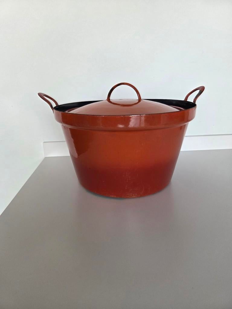 Emaille kookpot jaren '70 vintage, Huis en Inrichting, Keuken | Potten en Pannen, Ophalen