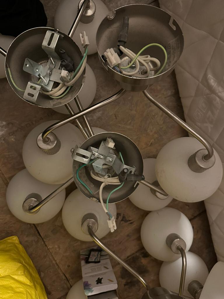 Hang lampen, Huis en Inrichting, Lampen | Kroonluchters, Ophalen, Zo goed als nieuw