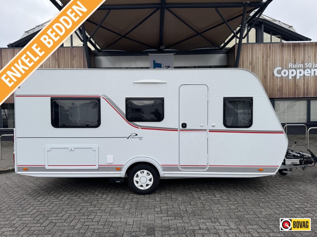 Bürstner Premio Life 480 TL 2025 MOVER + LUIFEL!, 2 aparte bedden, Fietsenrek, Treinzit, Bürstner
