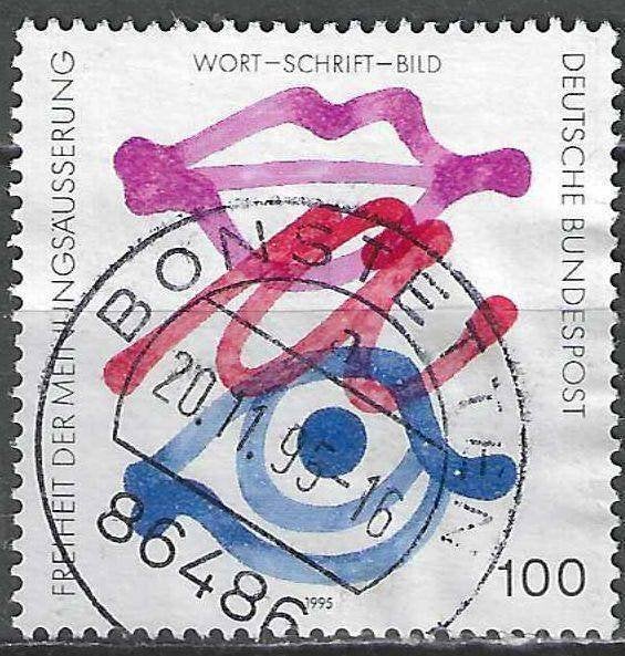 Allemagne Bundespost 1995 - Yvert 1621 - Discours (ST), Envoi, Affranchi