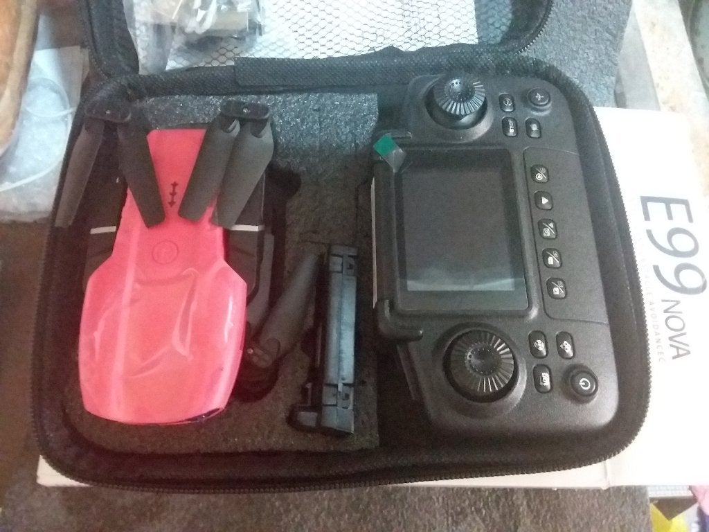 Drone E99NOVA met afstandsbediening 2.4 inch scherm, Audio, Tv en Foto, Overige merken, Nieuw, Minder dan 100 meter, Minder dan 250 gram