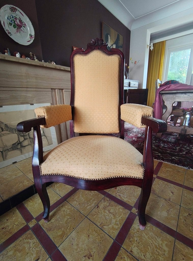 fauteuil Voltaire vintage, Antiquités & Art, Enlèvement