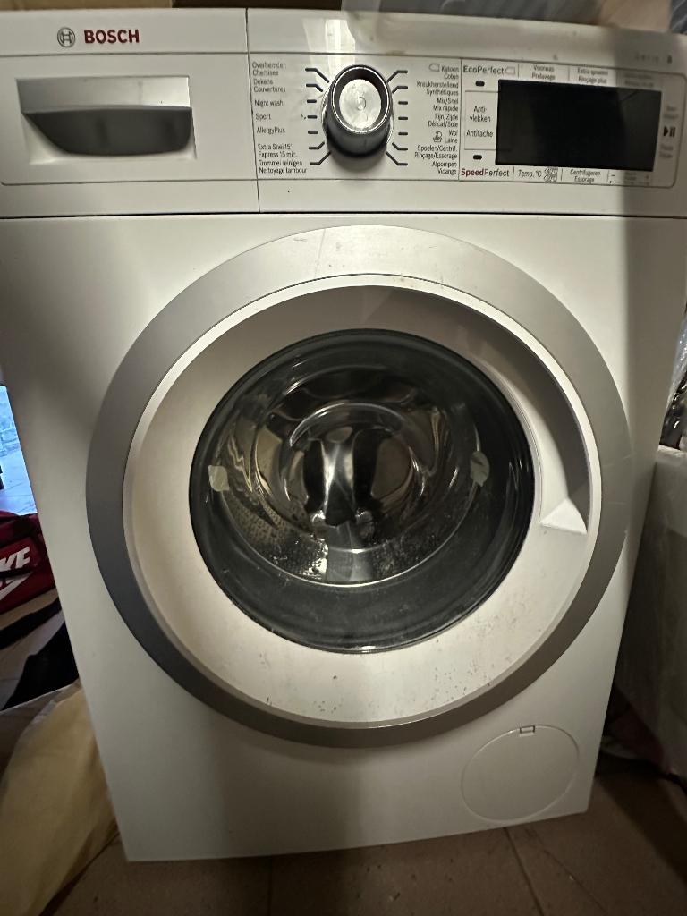 Wasmachine Bosch, Elektronische apparatuur, Wasmachines, Gebruikt, Voorlader, 8 tot 10 kg, 1200 tot 1600 toeren, Kort programma