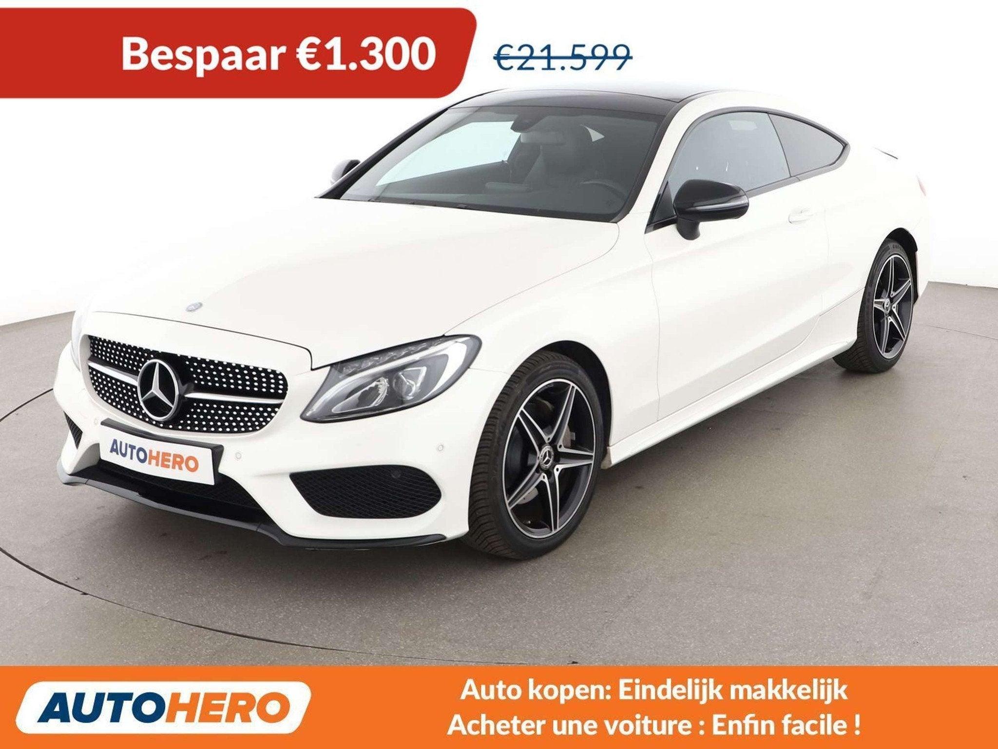 Mercedes-Benz C-Klasse 180 C 180 AMG Line (bj 2017), Auto's, Automaat, 4 zetels, Achterwielaandrijving, Gebruikt