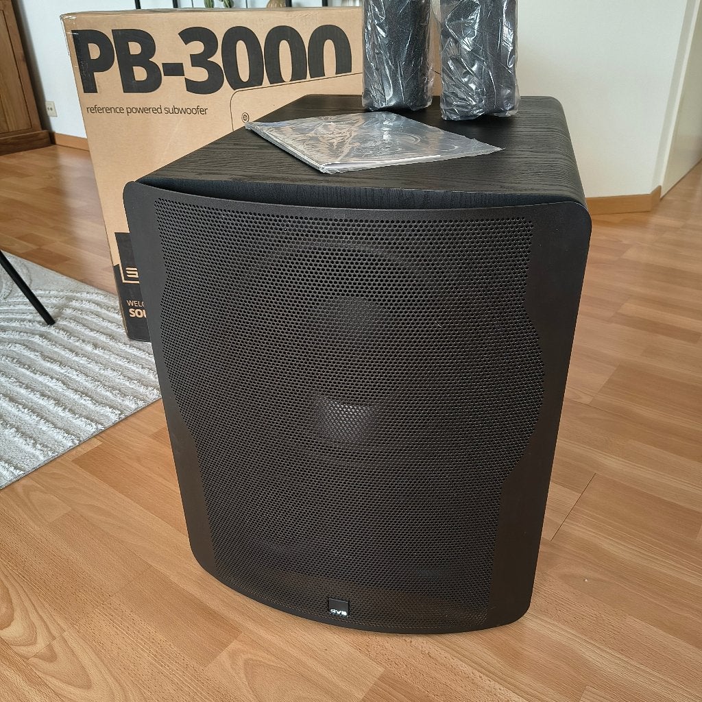 SVS PB-3000 black ash 800W rms subwoofer, Audio, Tv en Foto, Subwoofer, Zo goed als nieuw, 120 watt of meer, Ophalen
