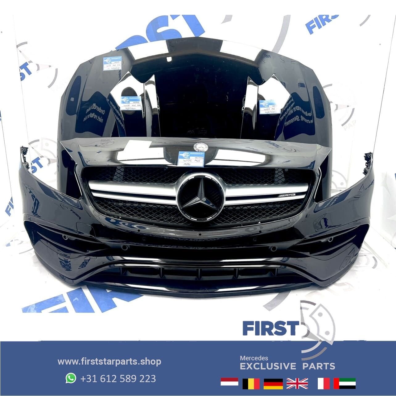 W176 A45 AMG FRONT FACELIFT VOORKOP ZWART Mercedes A 45 Klas, Utilisé, -, Avant, -