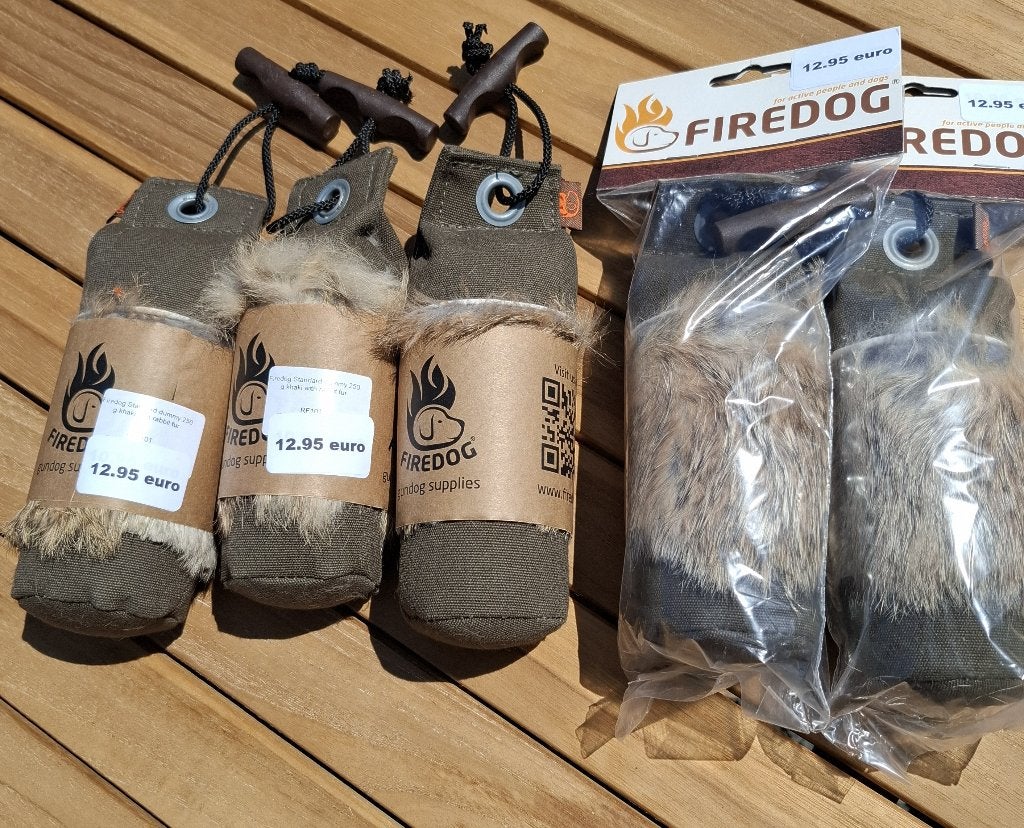 Firedog Standard dummy  met konijnenpels.5 stuks, Dieren en Toebehoren, Hondenbenches, Nieuw, Ophalen of Verzenden