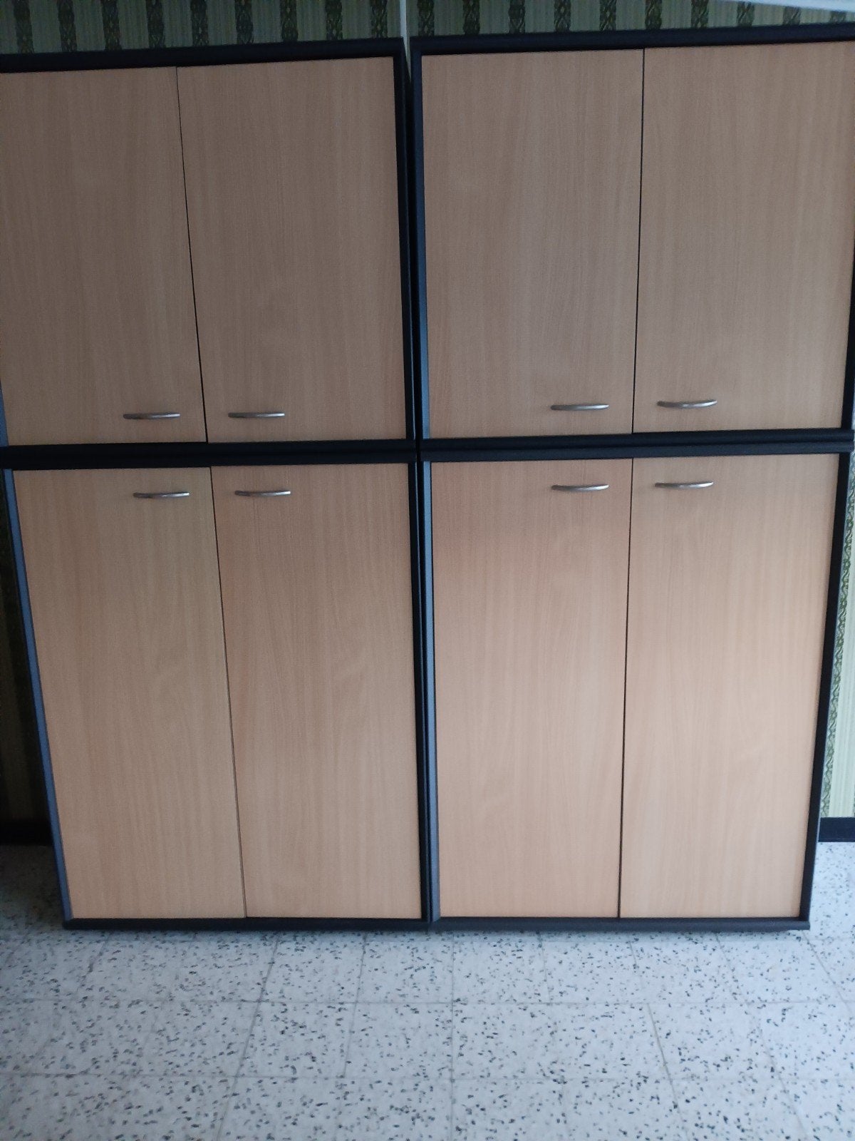 Grote stevige kast uit 4 delen met legplanken, Huis en Inrichting, Ophalen
