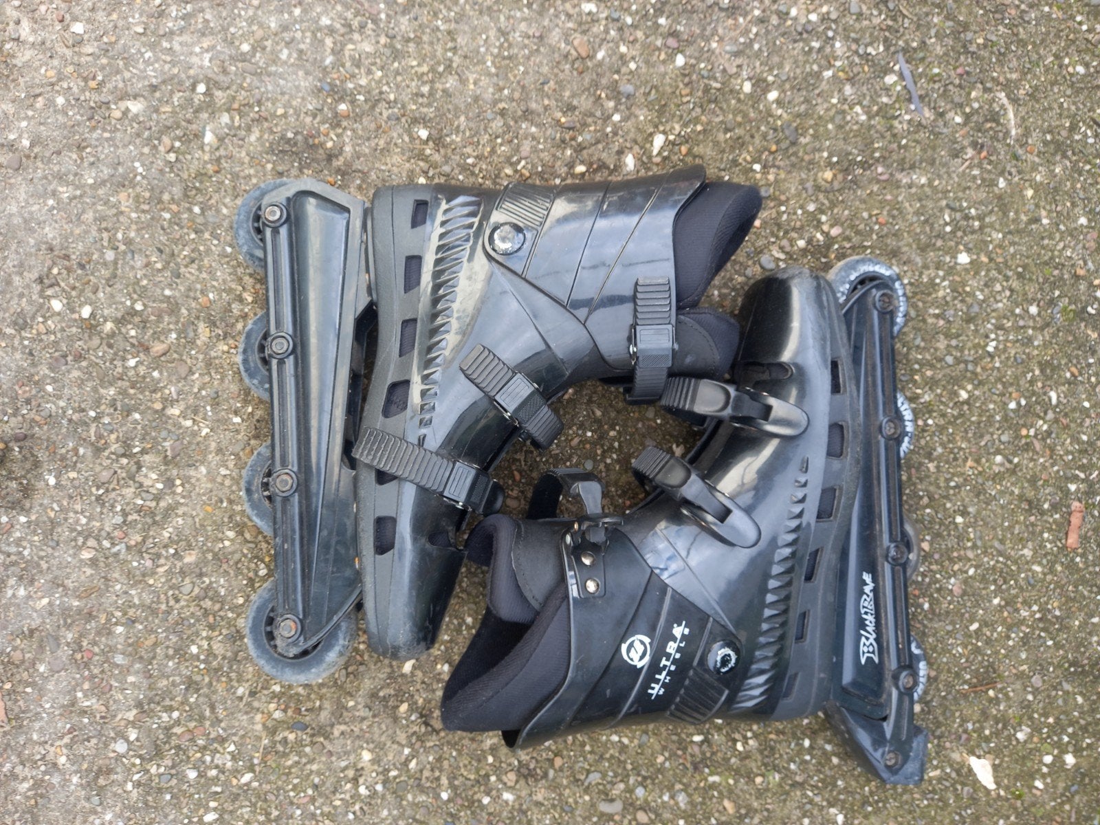 Vintage skeelers Ultra Wheels, Dames, Inline skates 4 wielen, Ophalen, Overige merken