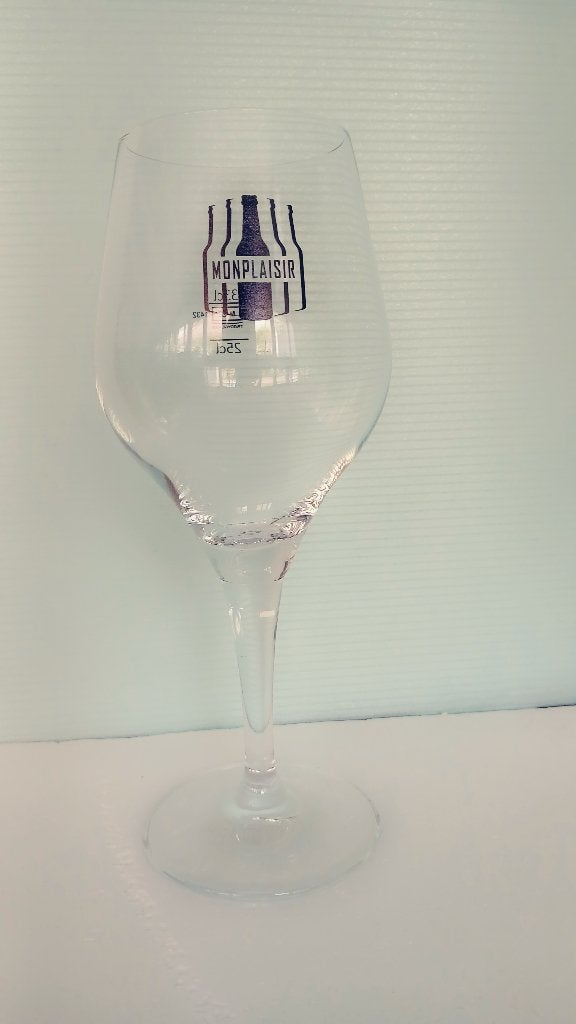 Verre sur pied MONPLAISIR Bière blonde de la Bre Etliso, Enlèvement ou Envoi, Neuf, Verre ou Verres, Autres marques
