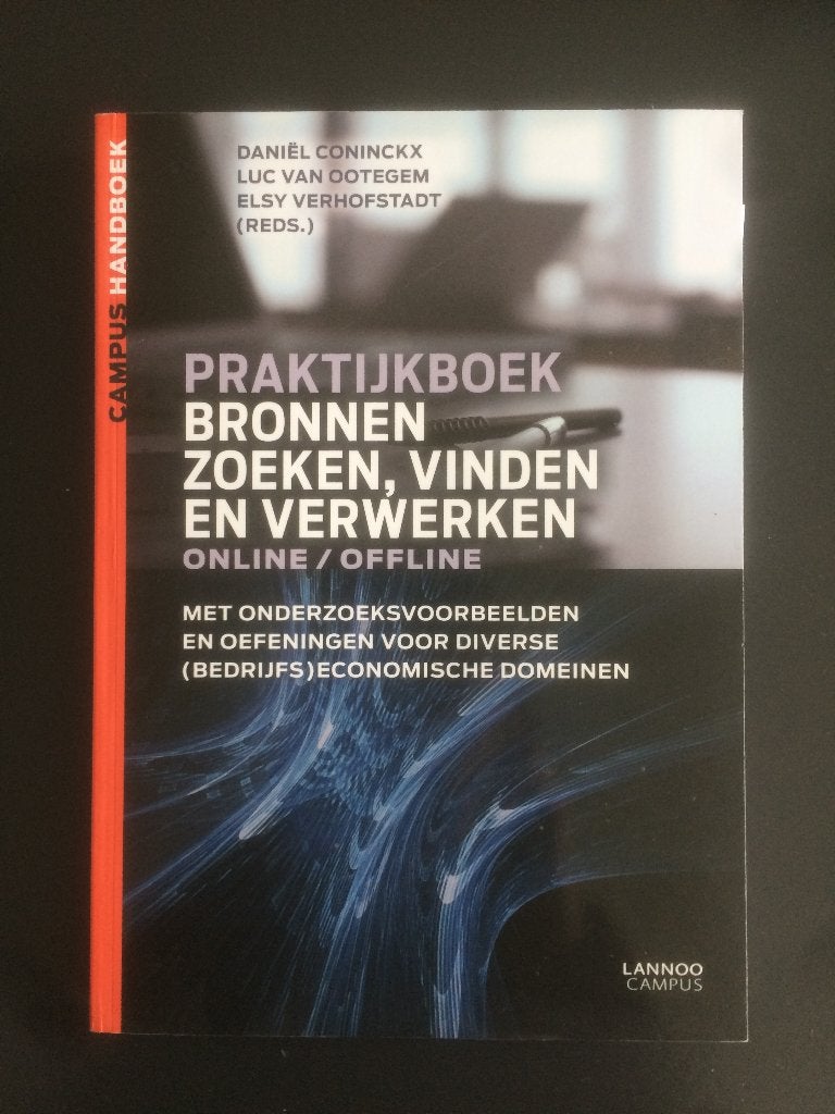 praktijkboek bronnen zoeken, vinden en verwerken, Boeken, Ophalen, Zo goed als nieuw