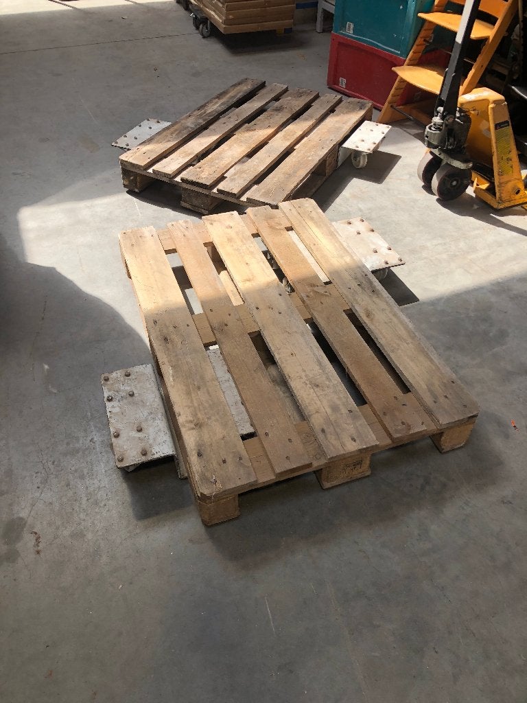 transportkar transportkarre metaal voor onder een pallet, Ophalen, Transportkar