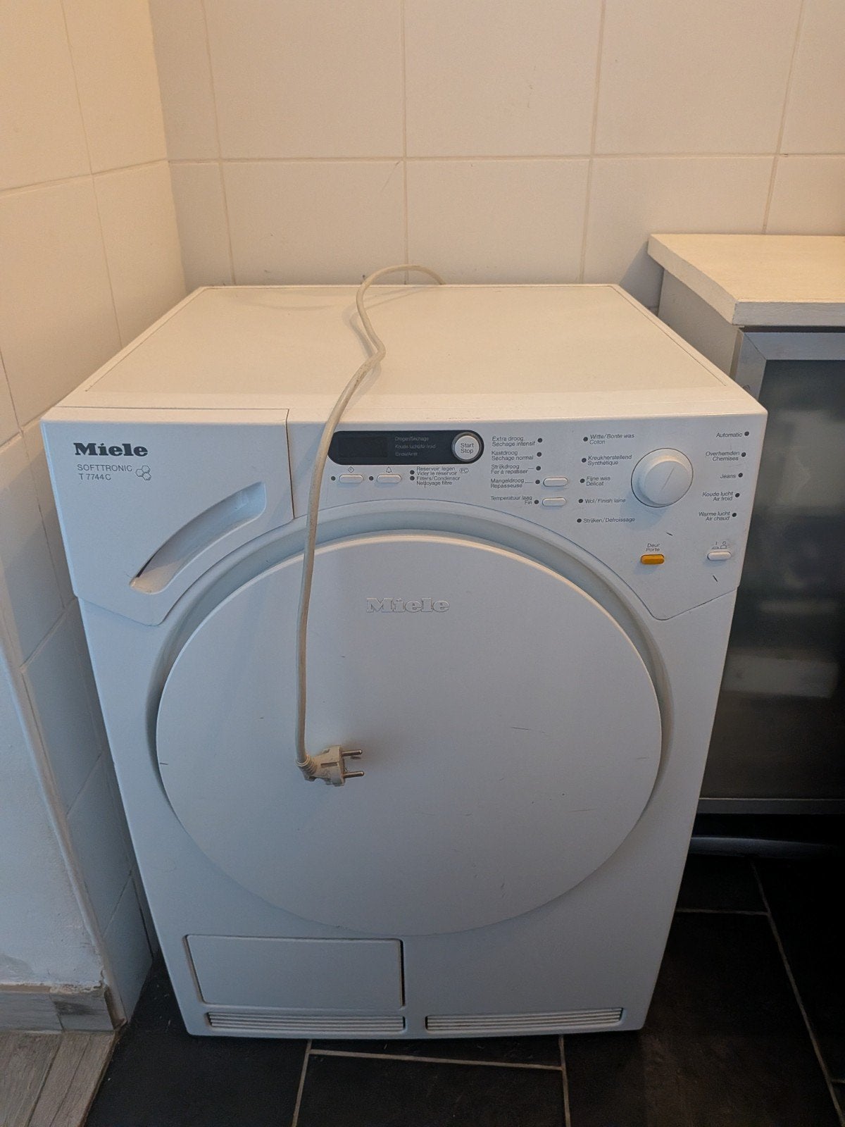 Machine Sèche linge miele SOFTTRONIC T7744C 6kg, Elektronische apparatuur, Ophalen, 6 tot 8 kg, Gebruikt, Minder dan 85 cm