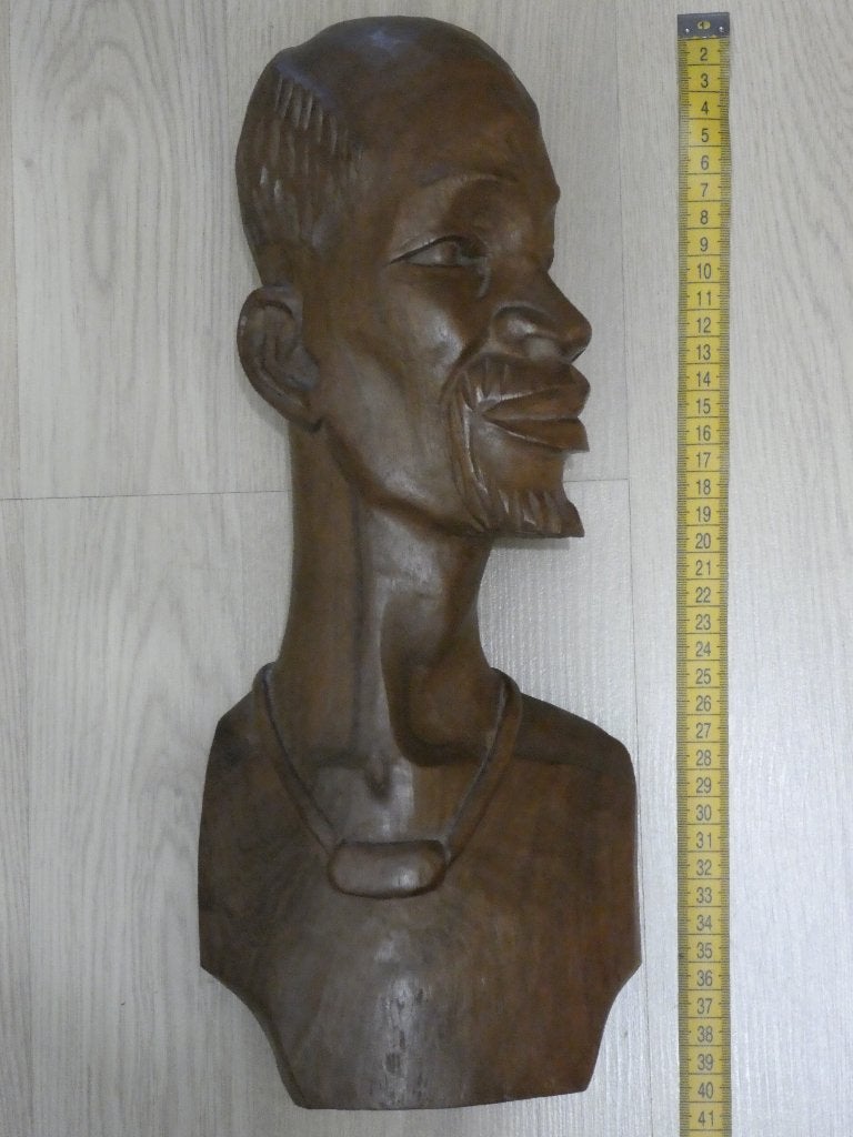 Afrikaanse Houten Buste (6), Antiek en Kunst, Kunst | Beelden en Houtsnijwerken, Buste, Hout, Afrika, Handgemaakt, Ophalen