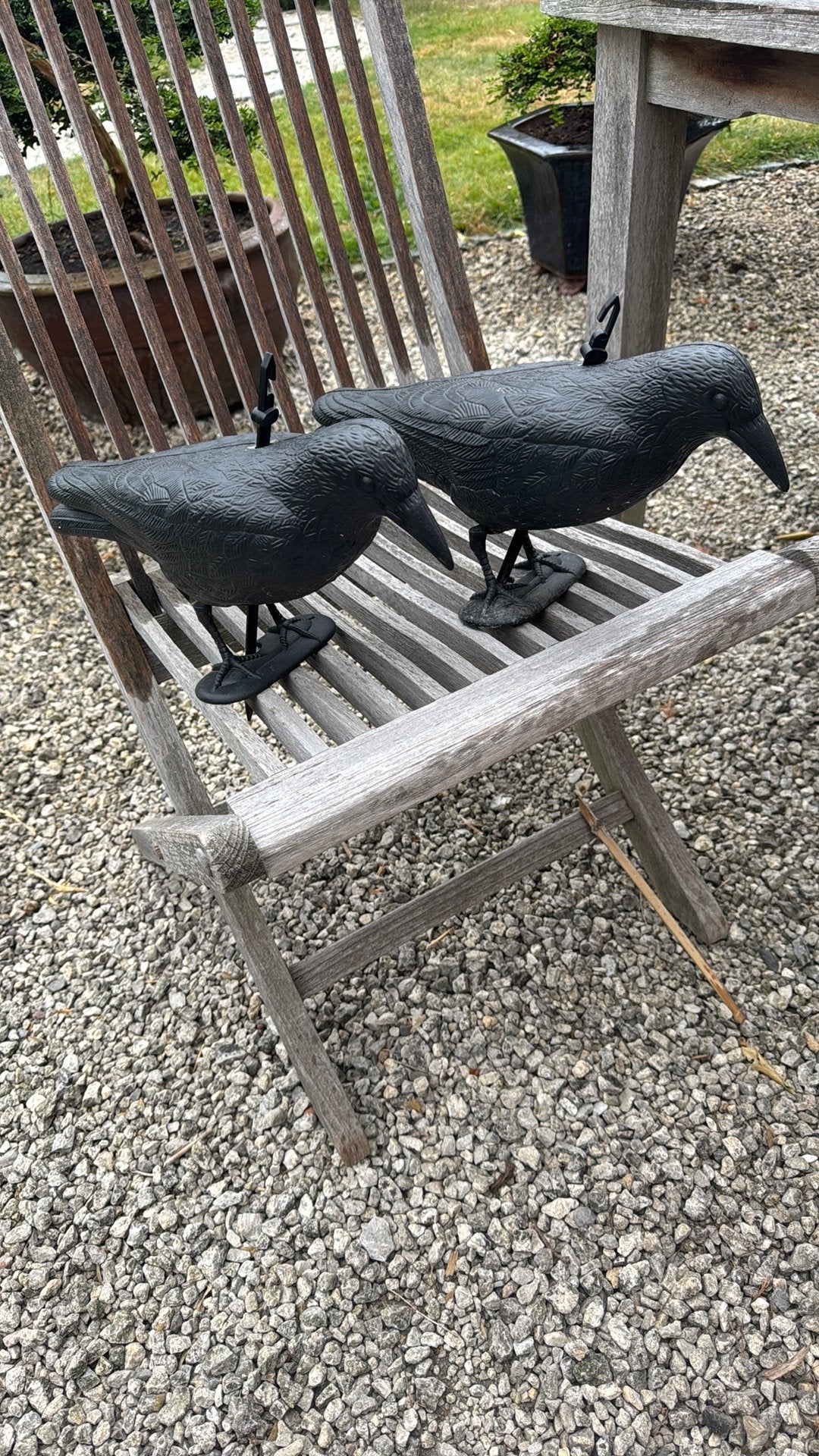 2 Kraaien in kunststof, Dieren en Toebehoren