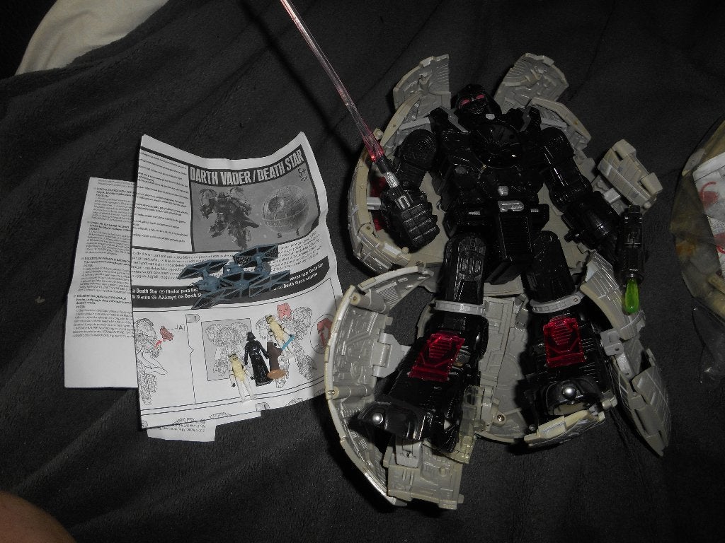 Star wars Transformers étoile de la mort/ Dark vador sonore+, Collections, Enlèvement ou Envoi