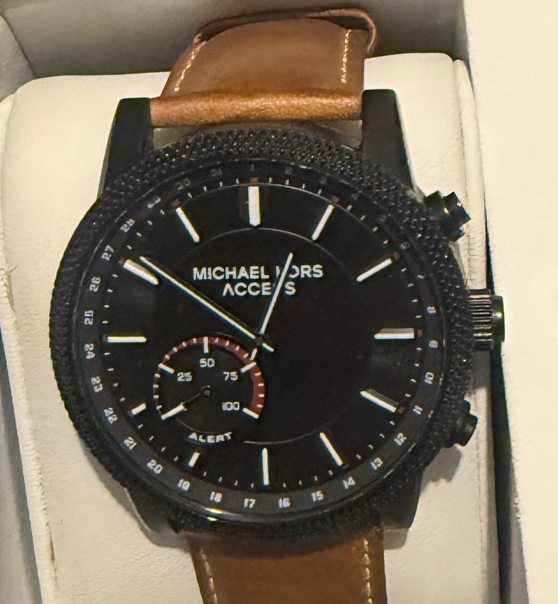 Michael Kors MKT4026, Handtassen en Accessoires, Overige merken, Overige materialen, Leer, Polshorloge