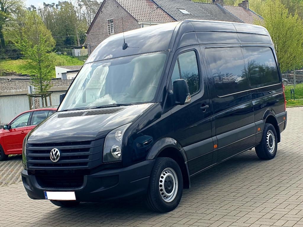 Volkswagen Crafter 2.0TDi-L2 H2-126.000km-Euro 6-Clim-Ctok, Autos, Achat, Euro 6, 3 places, Noir