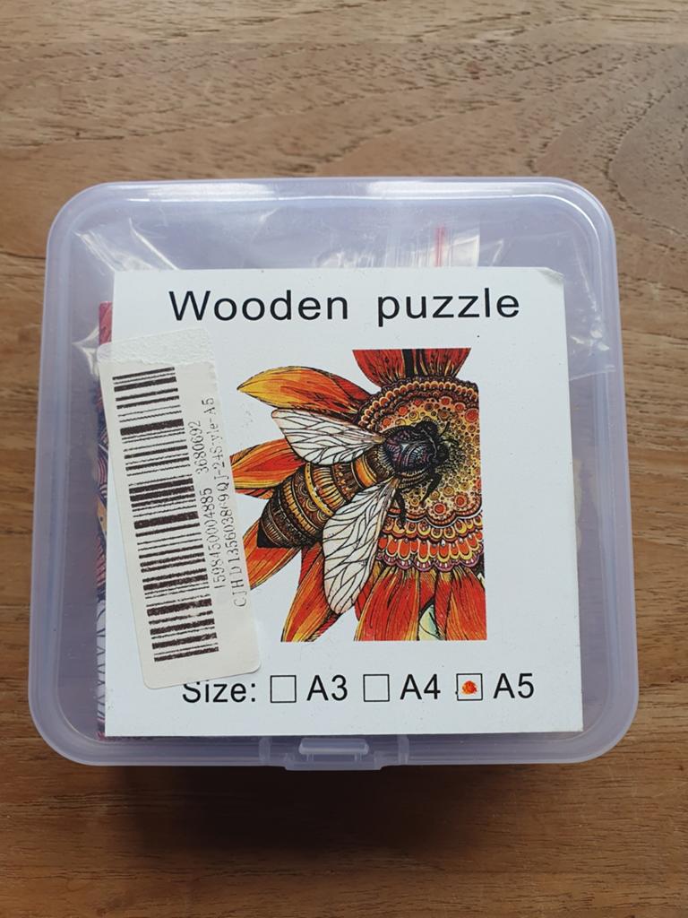 Houten puzzel met kleine leuke vormpjes, Hobby en Vrije tijd, Denksport en Puzzels, Ophalen of Verzenden