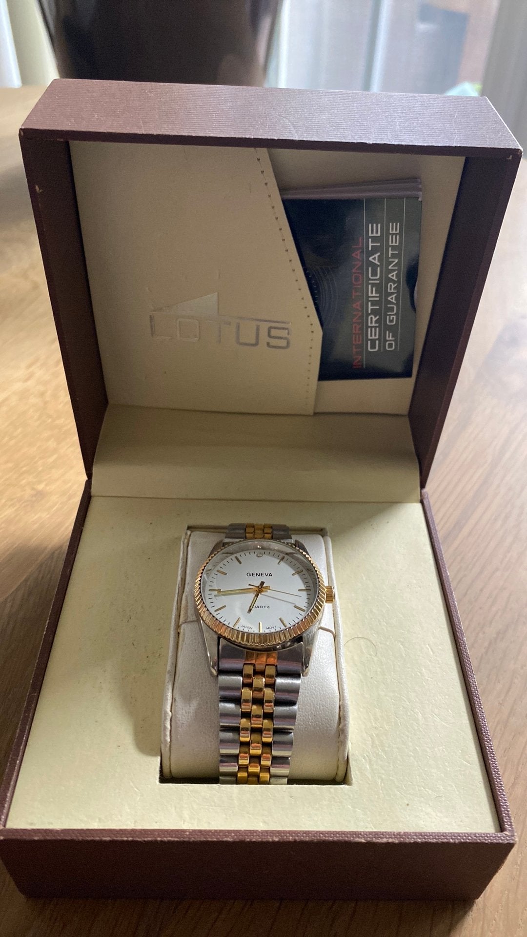 tweekleurig (zilver/goud) Geneva Quartz horloge, Bijoux, Sacs & Beauté, Montre-bracelet, Autres marques, Enlèvement, Utilisé