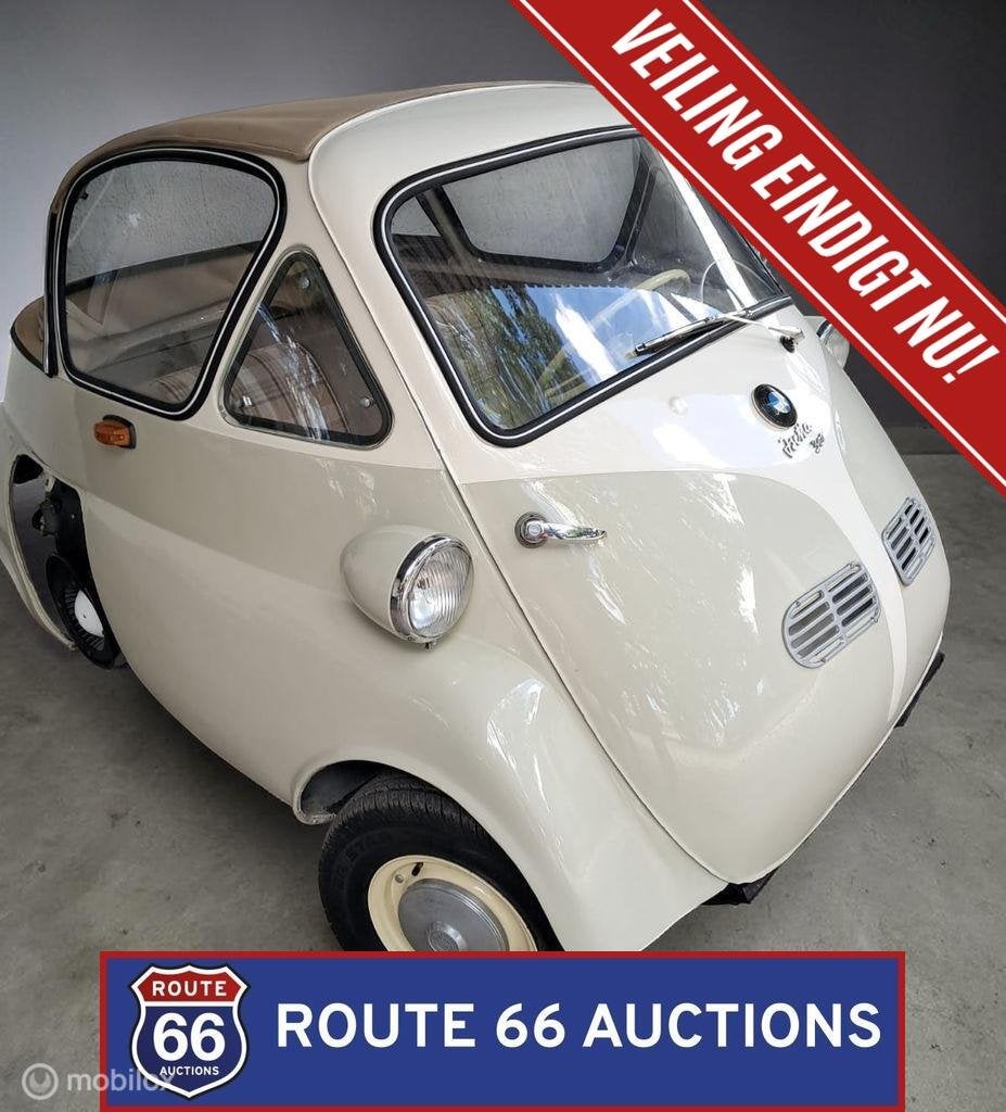 BMW Isetta 300 | 1960 | Route 66 Auctions, Zwart, Bedrijf, Handgeschakeld, Overige carrosserie