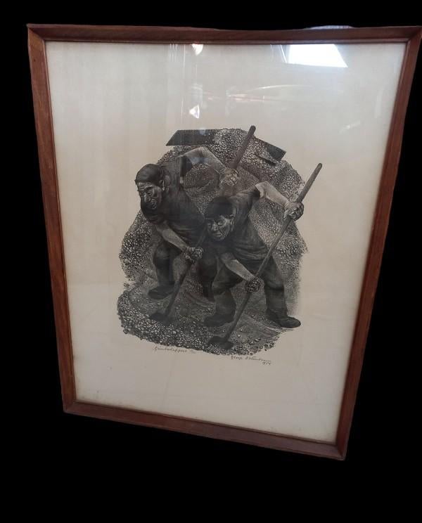Grintscheppers George Noteboom 1906-1987 litho, Ophalen