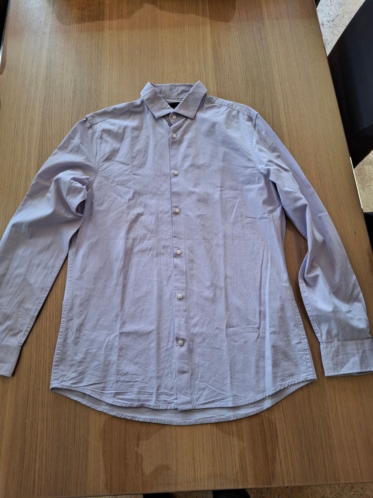 Lichtpaars hemd, Vêtements | Hommes, Chemises, Enlèvement, Porté, Tour de cou 39/40 (M)