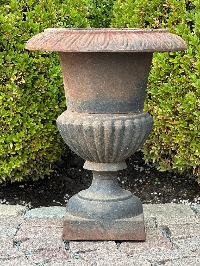 gietijzeren tuinvaas - hoogte 37 cm, Tuin en Terras, Ophalen