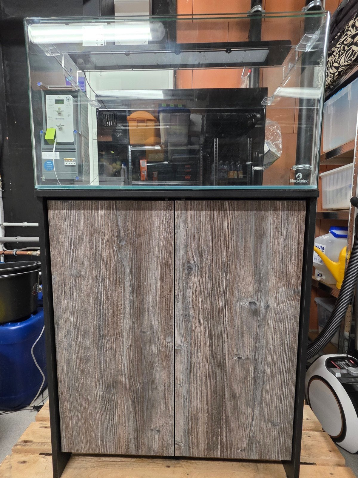 Zeeaquarium blue Marine 160 met onderkast, Animaux & Accessoires, Poissons | Aquariums & Accessoires, Comme neuf, Meuble d'aquarium