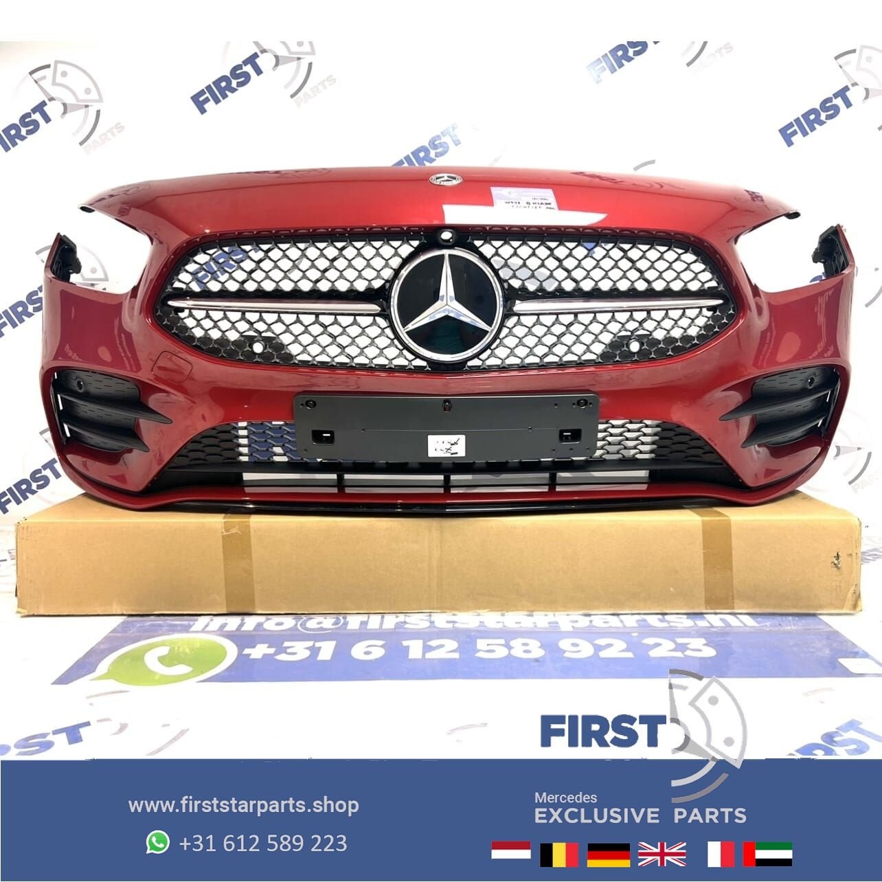 W247 B KLASSE FACELIFT AMG VOORBUMPER COMPLEET + STARS GRIL, Gebruikt, -, Voor, Ophalen of Verzenden