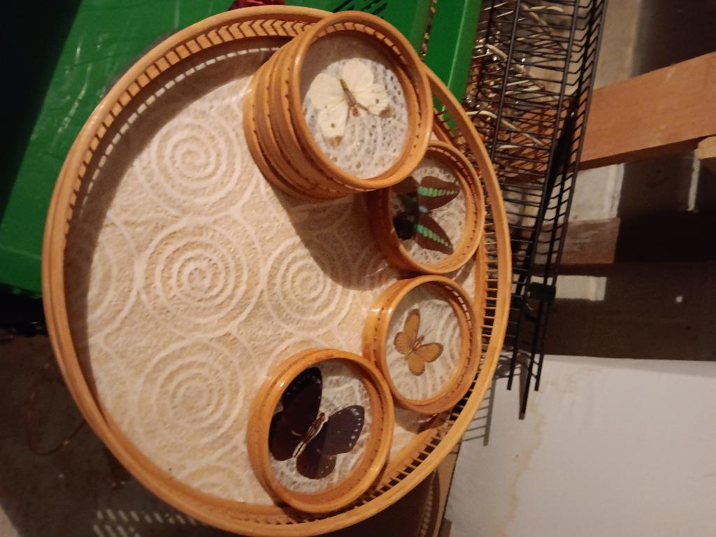 Plateau met onderleggers, Ophalen