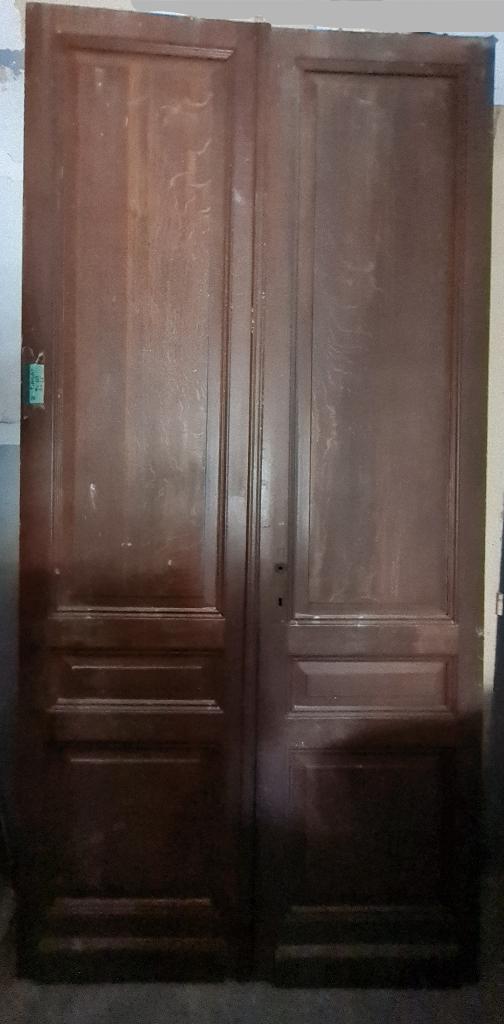 2 très grandes portes de manoir - modèle à double panneau, Porte intérieure, Enlèvement, Utilisé, 120 cm ou plus