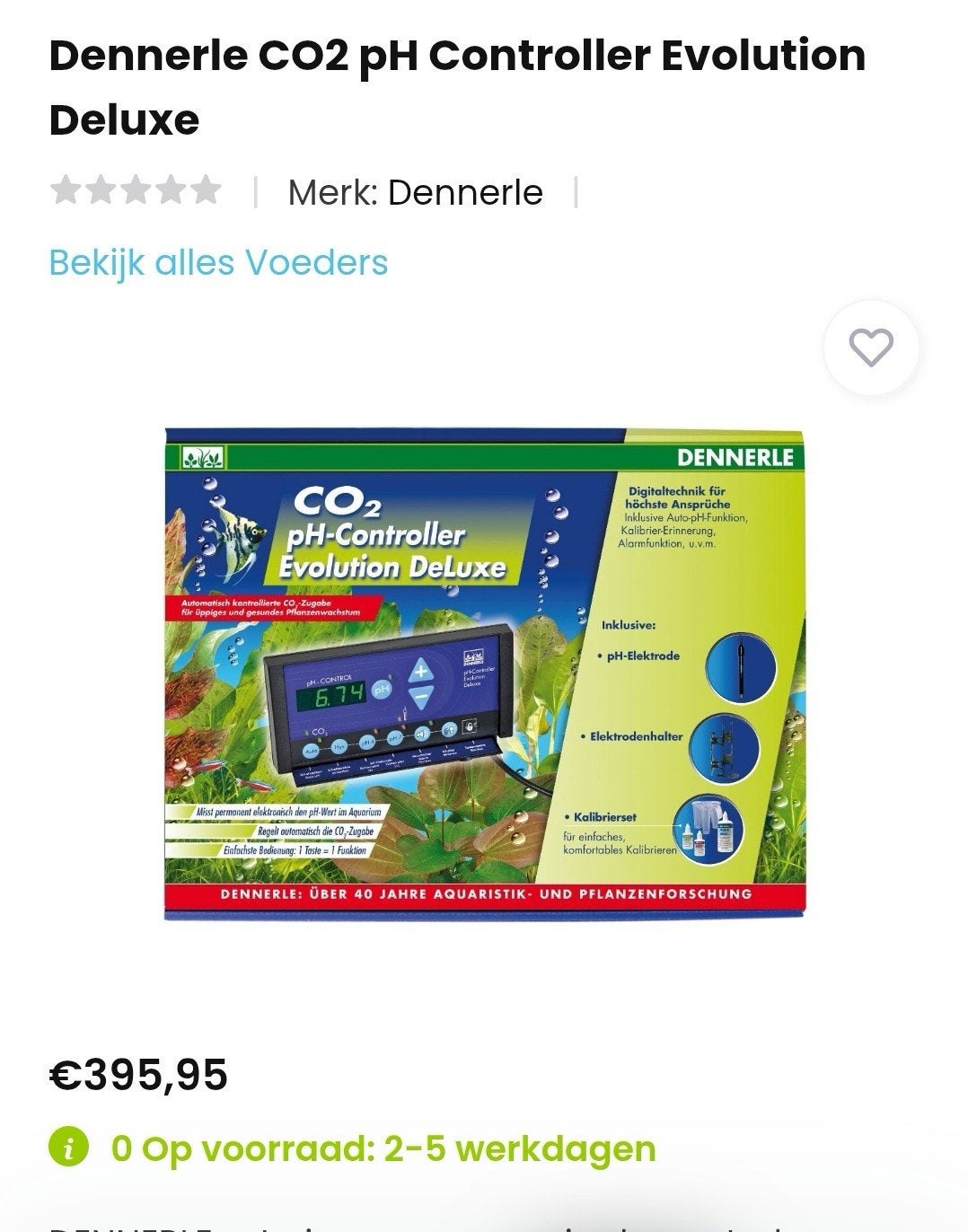 Co2 kit Dennerle., Dieren en Toebehoren, Zo goed als nieuw, Inclusief slangen, CO₂-systeem, Dennerle