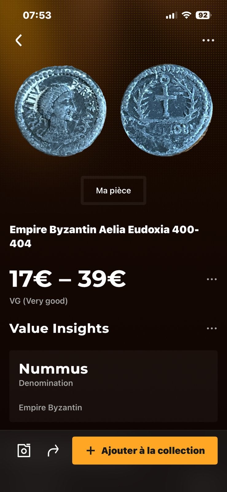 Byzantijnse Rijk Aelia Eudoxia jaar 400-404, Ophalen of Verzenden