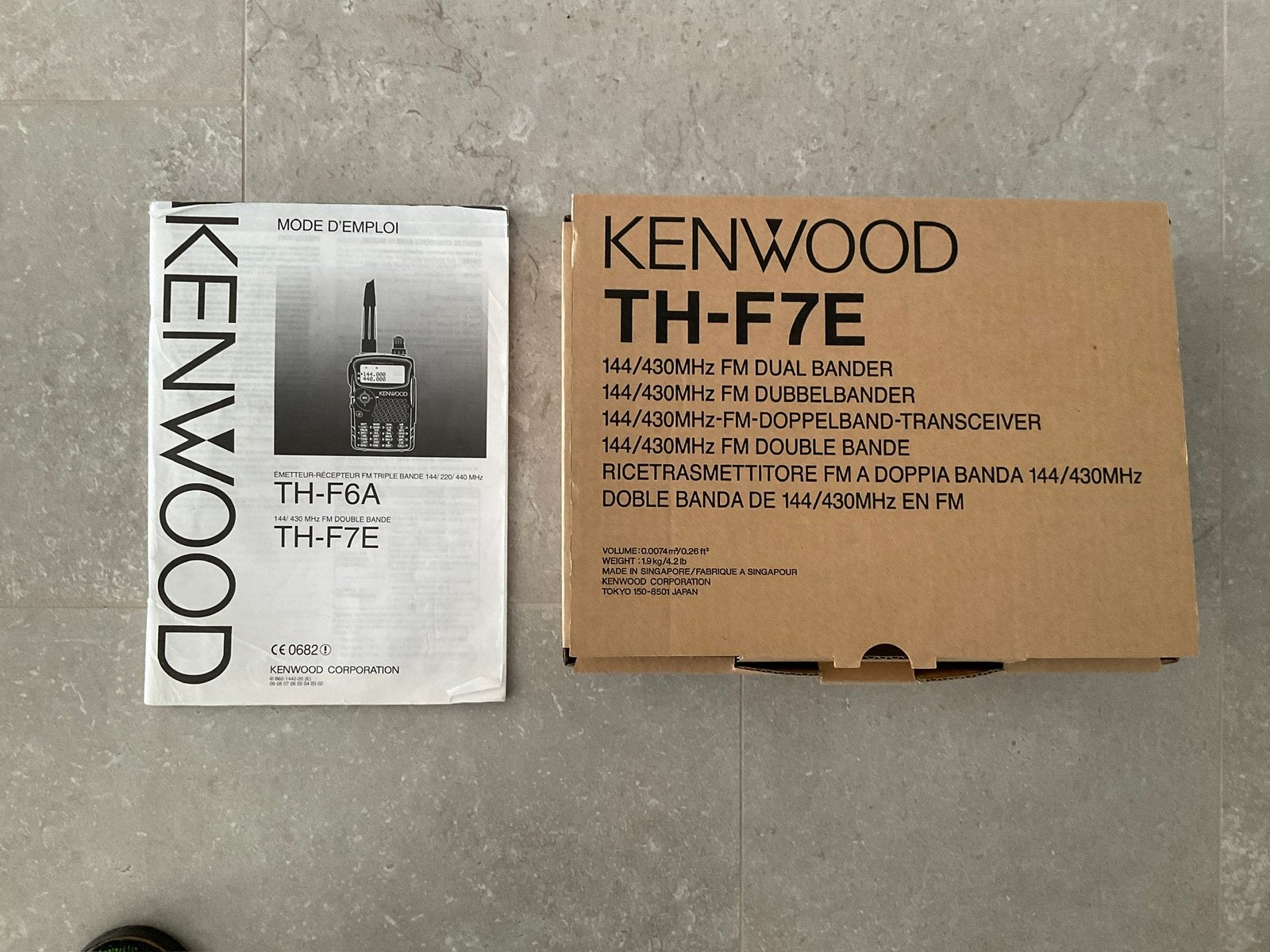 TH-F7E dual-band transceiver te koop, Telecommunicatie, Ophalen, Zo goed als nieuw, Ontvanger