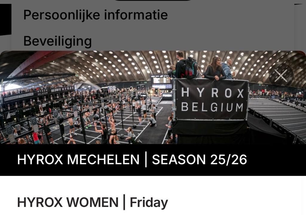 Hyrox Mechelen - Women open - vrijdag 27-03