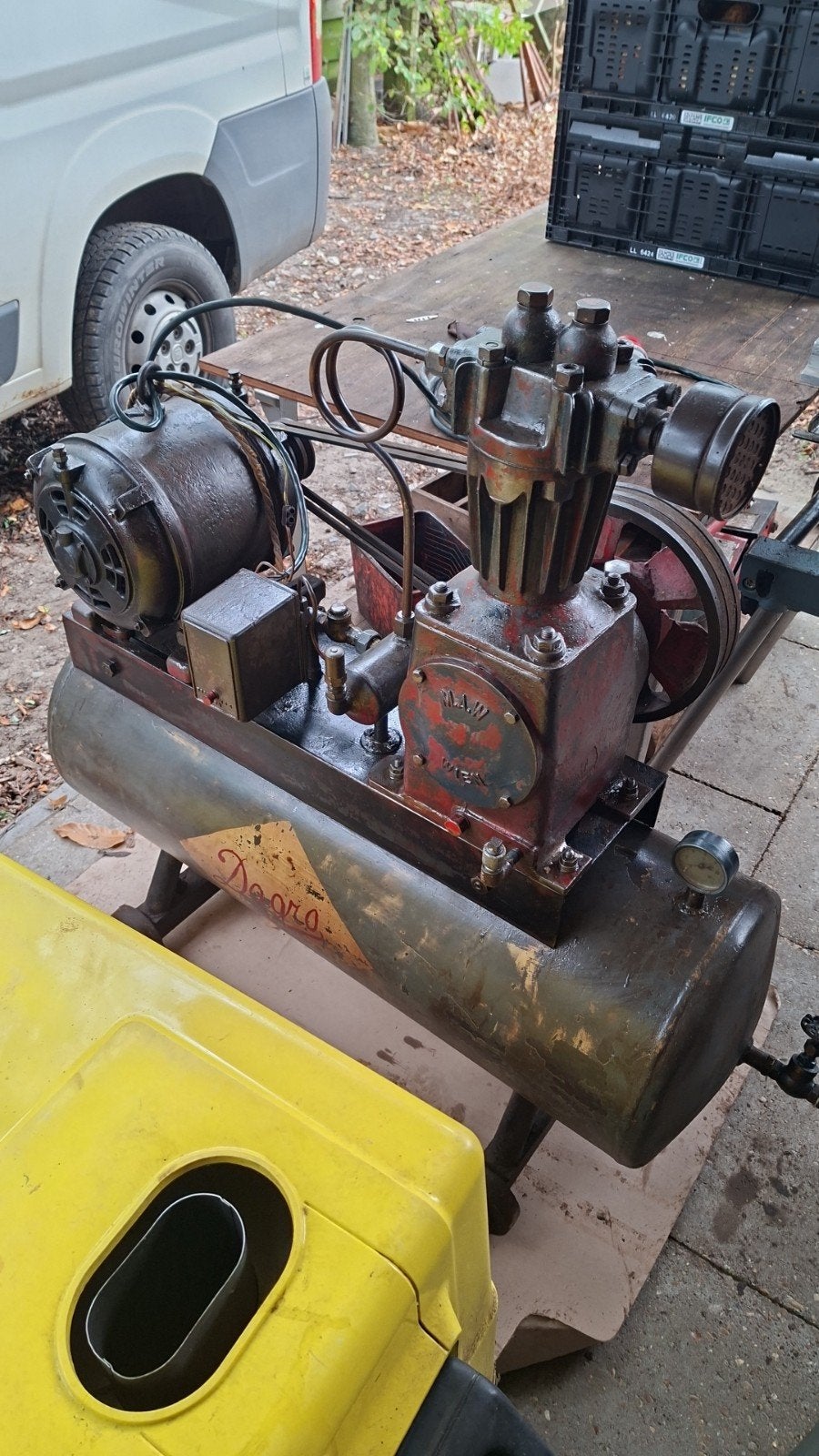 compressor, Ophalen