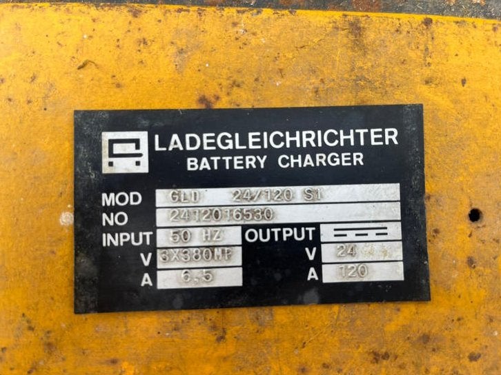 Krachtstroom lader 24V dc,120A, Ophalen