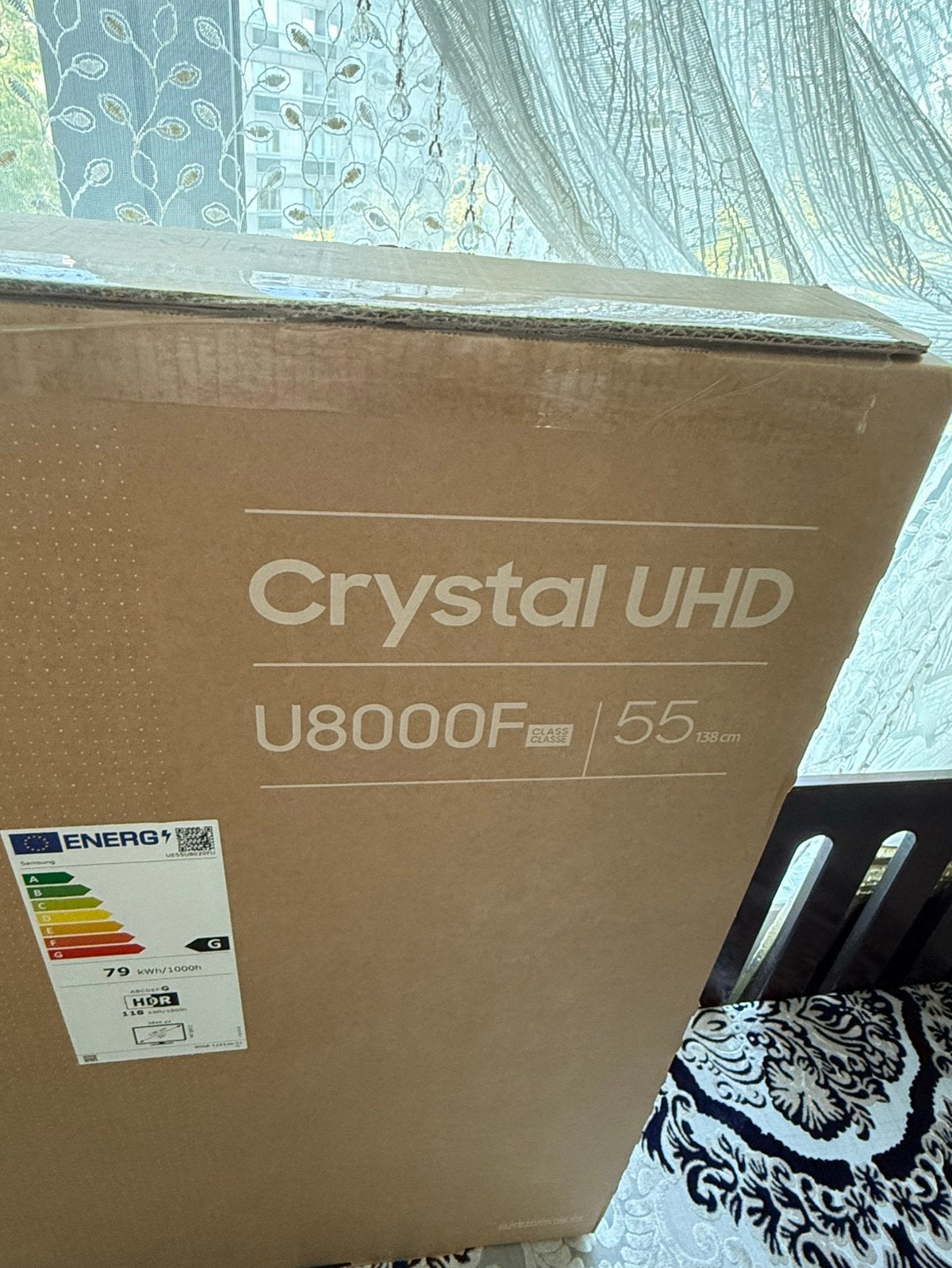 Samsung Crystal UHD U8000F 55” 4K Smart TV Neuve Scellée., Ophalen, LED, 50 Hz, Nieuw