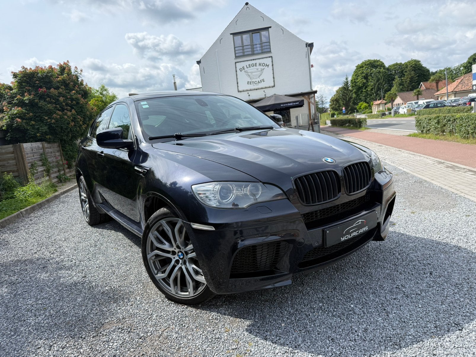 BMW X6 M 4.4iA V8 * ORIGINAL BELGIAN CAR * LICHTE VRACHT, Auto's, Automaat, Euro 5, Zwart, 4395 cc