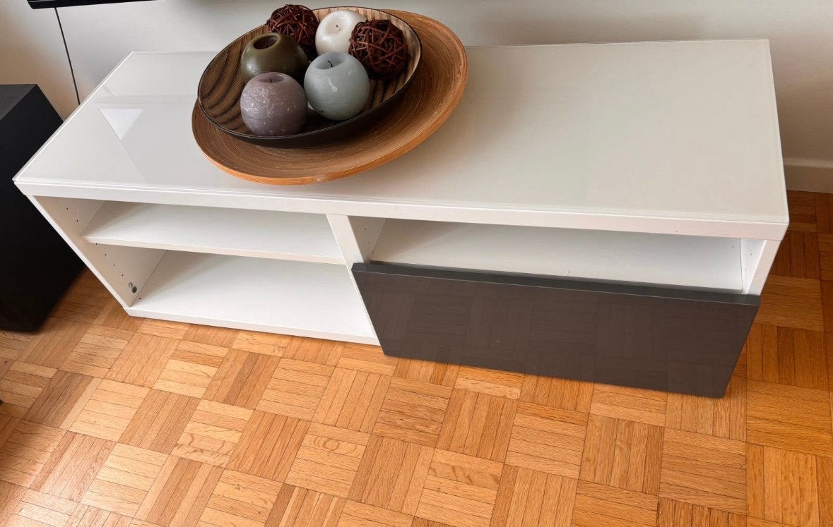 Meuble TV / Banc TV IKEA BESTÅ / INREDA, Maison & Meubles, Moins de 100 cm, Enlèvement, Utilisé, 100 à 150 cm